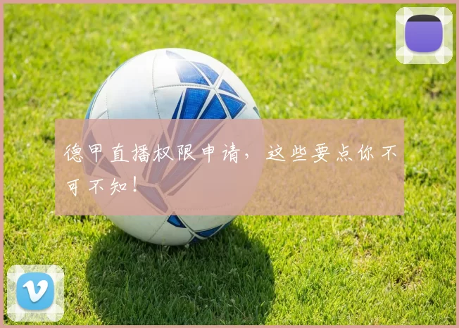德甲直播权限申请，这些要点你不可不知！